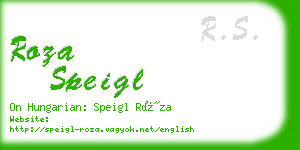 roza speigl business card